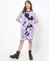Shop Lilac Hyperprint T-shirt Dress-Full