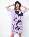 Shop Lilac Hyperprint T-shirt Dress