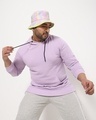 Shop Men's Purple Oversized Plus Size Hoodie-Front