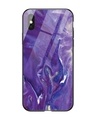 Shop Lilac Resin Texture Premium Glass Cover for Apple iPhone XS-Front