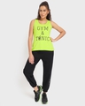 Shop Women's Lime Popsicle Typography Athleisure Vest-Full