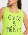 Shop Women's Lime Popsicle Typography Athleisure Vest