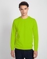Shop Lime Punch Fleece Sweatshirt-Front