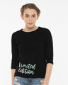 Shop Limited Edition Round Neck 3/4th Sleeve T-Shirt-Front
