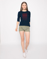 Shop Limitless Ombre Round Neck 3/4th Sleeve T-Shirt-Full