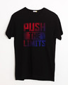 Shop Limits Are Pushed Half Sleeve T-Shirt-Front