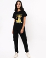Shop Women's Black Lion King Simba Graphic Printed Boyfriend T-shirt-Design