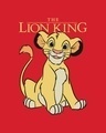 Shop Women's Red Lion King Simba Graphic Printed Boyfriend T-shirt-Full