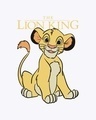 Shop Women's White Lion King Simba Graphic Printed Boyfriend T-shirt-Full