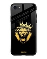 Shop Lion The King Printed Premium Glass Cover For iPhone 7 (Impact Resistant, Matte Finish)-Front