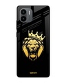 Shop Lion The King Printed Premium Glass Case for Redmi A1 (Shock Proof,Scratch Resistant)-Front
