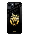 Shop Lion The King Printed Premium Glass Cover for Apple iPhone 14 (Shock Proof, Scratch Resistant)-Front