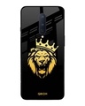 Shop Lion The King Printed Premium Glass Cover For OnePlus 8 (Impact Resistant, Matte Finish)-Front