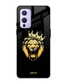 Shop Lion The King Printed Premium Glass Cover For OnePlus 9 (Impact Resistant, Matte Finish)-Front