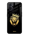 Shop Lion The King Printed Premium Glass Cover For Oppo A76 (Impact Resistant, Matte Finish)-Front