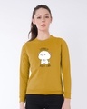 Shop Literally Don't Care Fleece Sweatshirt-Front