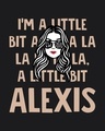 Shop Little Bit Alexis Half Sleeve Printed T-Shirt Black