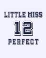 Shop Little Miss Perfect Varsity Half Sleeve T-shirt-Full