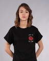 Shop Little Things Rose Boyfriend T-Shirt-Front