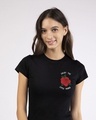 Shop Little Things Rose Half Sleeve T-Shirt-Front
