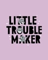 Shop Little Trouble Maker Half Sleeve T-Shirt (TJL)-Full