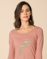 Shop Live Love Laugh Scoop Neck Full Sleeve T-Shirt-Front