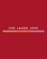 Shop Live Love Strip Boyfriend T-Shirts Bold Red