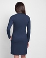 Shop Live Love Strip High Neck Pocket Dress Galaxy Blue-Design