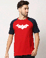 Shop Logo Batman (BML) (GID) Raglan Half Sleeve T-Shirt-Front