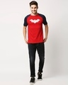 Shop Logo Batman (BML) (GID) Raglan Half Sleeve T-Shirt-Full