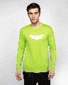 Shop Logo Batman Glow In Dark Full Sleeve T-Shirt (BML)-Front