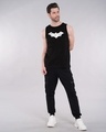 Shop Men's Black Batman Logo Graphic Printed Vest-Design