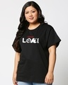Shop Loki Logo Boyfriend Printed T-Shirt Plus Size (AVL)-Front