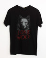 Shop Lone Wolf Half Sleeve T-Shirt-Front