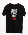 Shop Long Time Half Sleeve T-Shirt-Front