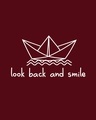 Shop Look Back And Smile Boyfriend T-Shirt-Full