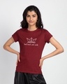 Shop Look Back And Smile Half Sleeve T-Shirt-Front