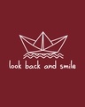 Shop Look Back And Smile Half Sleeve T-Shirt-Full