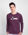 Shop Lord Full Sleeve T-Shirt Deep Purple-Front