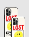 Shop Lost Happiness Premium Glass Case for Apple iPhone 14 Pro-Design