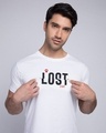 Shop Lost Maze Half Sleeve T-Shirt (Hidden Message)-Design