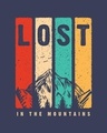 Shop Lost Mountains 3/4th Sleeve Slim Fit T-Shirt-Full