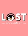 Shop Lost Penguin Boyfriend T-Shirt Misty Pink