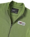 Shop Women's Green & White Love Badge Color Block Varsity Bomber Jacket