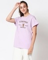 Shop Love Coffe Boyfriend T-shirt-Front