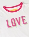 Shop Love Contrast Sleeve Boyfriend T-Shirt