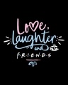 Shop Love Friends Boyfriend T-Shirt Black-Full