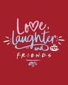 Shop Love Friends Half Sleeve Printed T-Shirt Bold Red