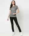 Shop Love Friends Half Sleeve Printed T-Shirt Meteor Grey-Full