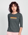Shop Love Is Love 3/4th Sleeve T-Shirt-Front